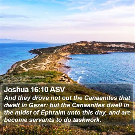 Joshua 16 Scripture Images Joshua Chapter 16 ASV Bible Verse Pictures