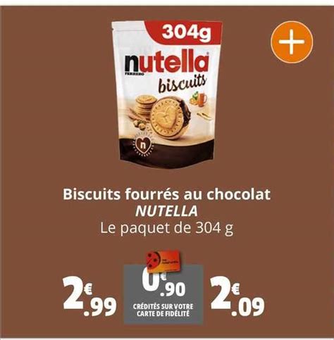 Promo Biscuits Fourrés Au Chocolat Nutella chez Coccimarket iCatalogue fr