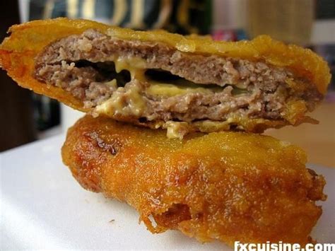 The Deep-Fried Burger | Fair food recipes, State fair food, Deep fried ...