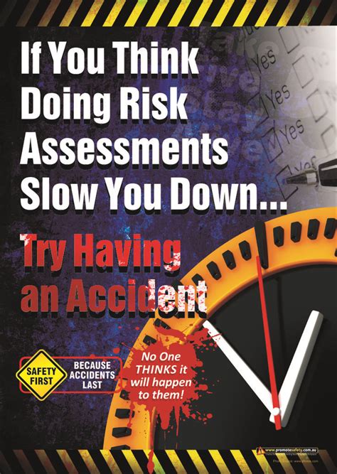 A3 Size Workplace Safety Poster Encouraging Workers To Do Risk