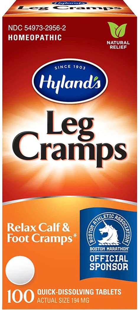 Leg Cramps 100 Fast Dissolve Tablets Hylands