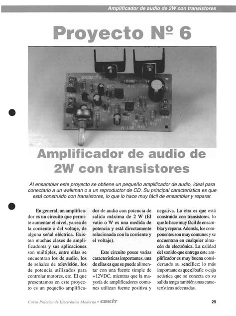 34 Proyectos De Electronica Cekit PDF