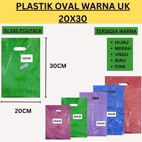 Jual Plastik Oval Polos Uk 20x30 Kantong Plastik Baju Plongada Lubang