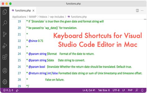 Keyboard Shortcuts For Visual Studio Code Editor In Mac WebNots