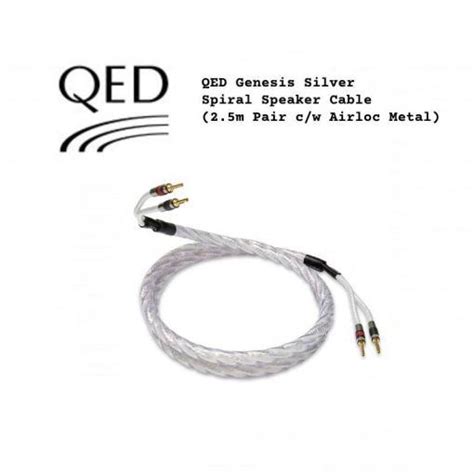 Qed Genesis Silver Spiral Speaker Cable M Pair C W Airloc Metal