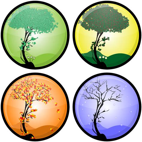 Season Drawing Four Four Seasons Of The Earth Clipart Full Size