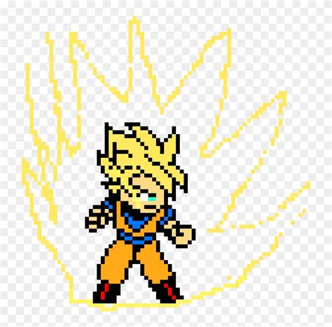 Super Saiyan Goku Pixel Art