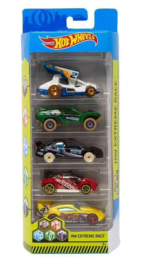 Carrinho Hot Wheels Set Carros Hw Extreme Race Mattel