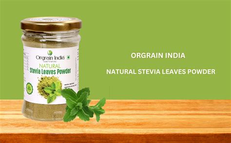 Orgrain India Pure Stevia Leaves Powder 100g Natural And Sugar Free