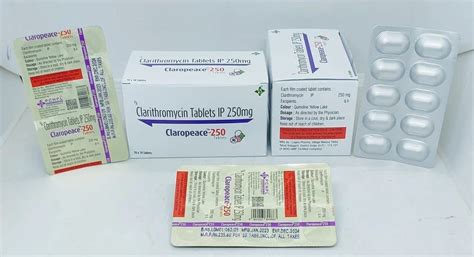 Clarithromycin Tablets Ip Mg Claropeace Anti Allergic