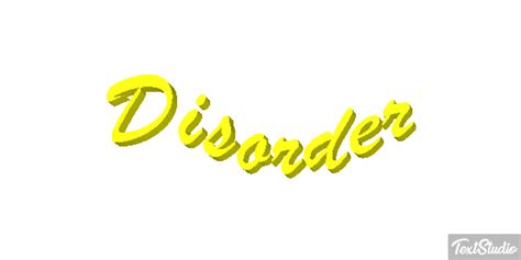 Disorder Word Animated  Logo Designs