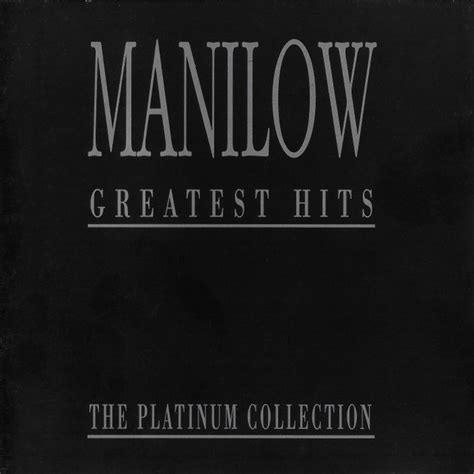 Barry Manilow Greatest Hits The Platinum Collection Cd