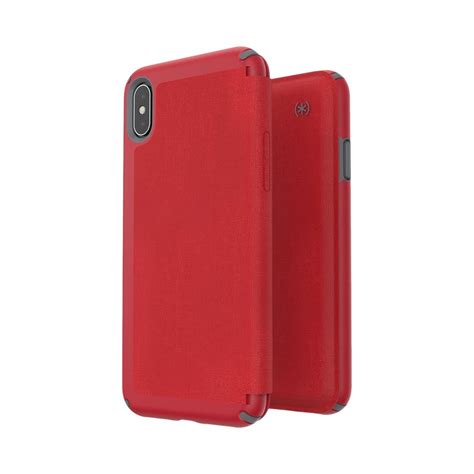 Best Buy Speck Presidio Folio Case For Apple® Iphone® Xs Max Graphite