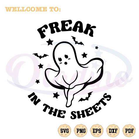 Halloween Funny Ghost Freak In The Sheets SVG Cutting Files