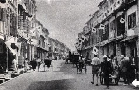 Street In Singapore During Japanese Occupation Street Japanese