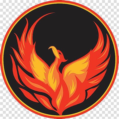 Gold Phoenix Logo Emblem