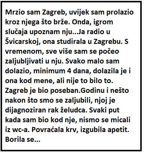 Ja radio u Švicarskoj 0na studirala u Zagrebu Godinu i nešto nakon