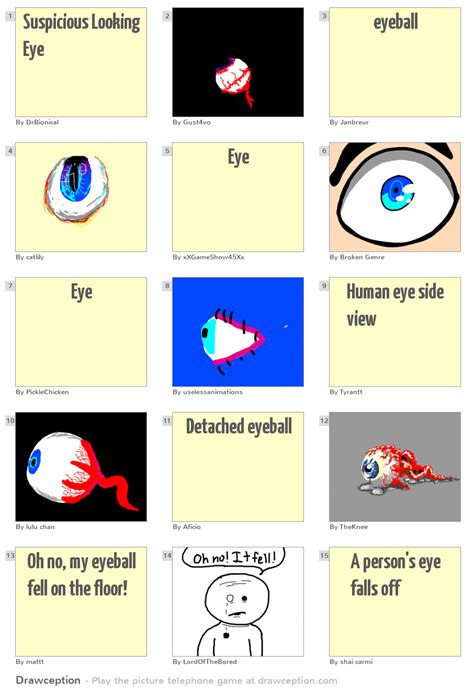 Suspicious Looking Eye - Drawception