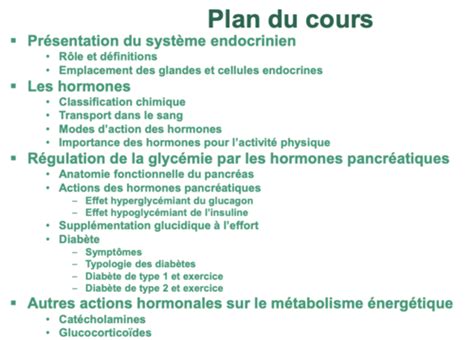 Kin Syst Me Endocrinien Josie Flashcards Quizlet