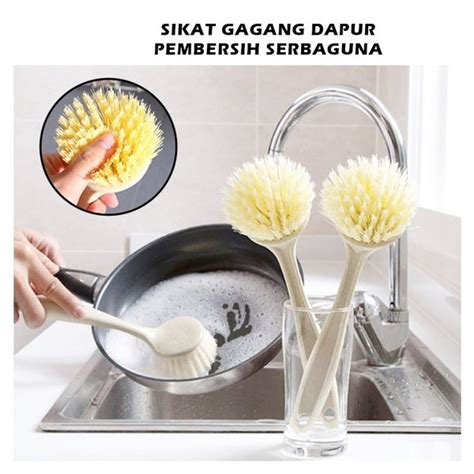 Jual Sikat Pencuci Peralatan Dapur Panci Kuali Wajan Lubang Wastafel Di