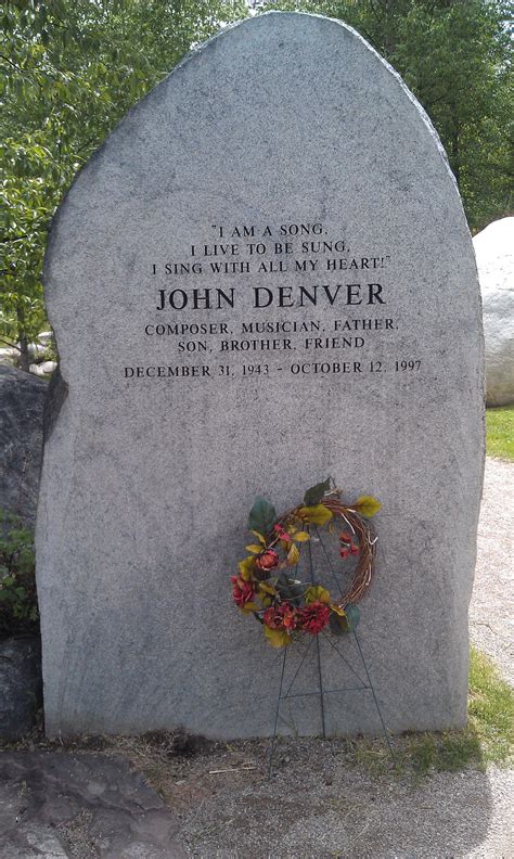 John Denver sanctuary in Aspen, CO | John denver, Famous tombstones ...