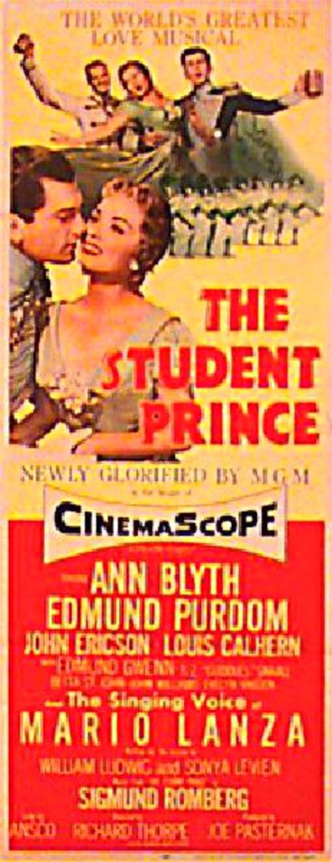 The Student Prince Original 1954 U.S. Insert Movie Poster - Posteritati Movie Poster Gallery