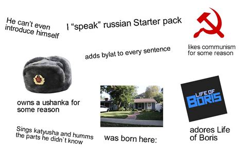 I Speak Russian Starter Pack My First Starterpack R Starterpacks