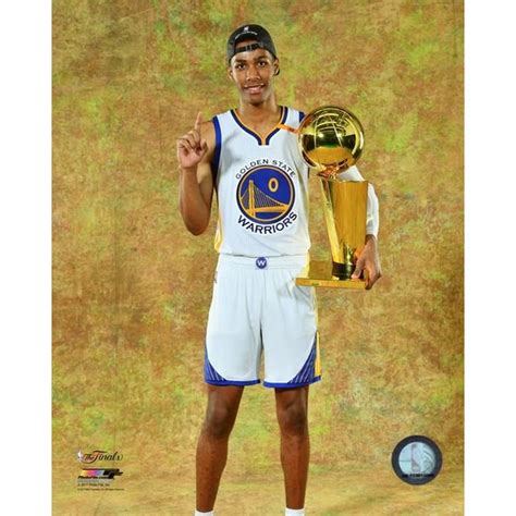 Patrick McCaw with the 2017 NBA Championship Trophy Game 5 of the 2017 ...