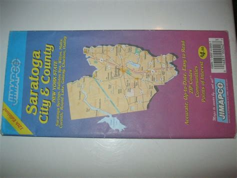 Saratoga City & County Map 1997 | #4434002783