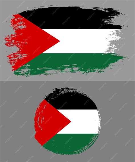 Premium Vector | PALESTINE FLAG VECTOR ILLUSTRATION