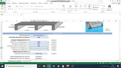 Planilla Excel De Diseño Vigas Simples De Hormigón Armado Youtube