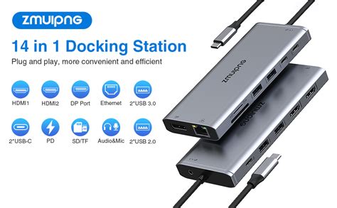 Usb C Docking Station Dual Monitor Triple Display Usb C Hub In