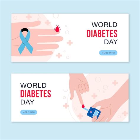 Free Vector Hand Drawn Flat World Diabetes Day Background