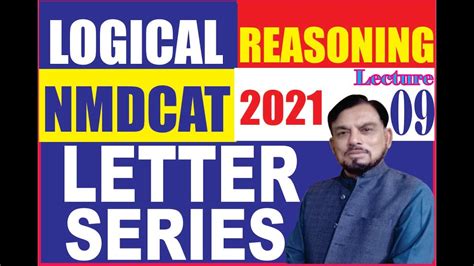 Letter Series Logical Reasoning Lecture Nmdcat Youtube