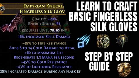 Learn To Craft Basic Spell Damage Fingerless Silk Gloves Path Of Exile