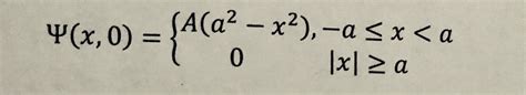 Solved A Free Particle Has The Initial Wave Function Chegg