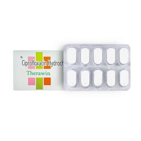 Therawin Ciprofloxacin 250mg Tablets Packaging Size 10X10 At Rs 450