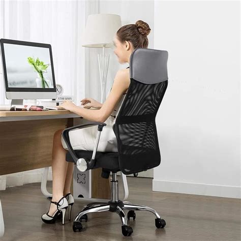 Kewin Chaise De Bureau Fauteuil Pivotant Si Ge Rembourr Haut Dossier