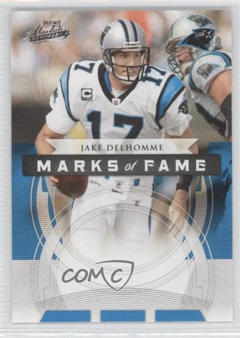 Playoff Absolute Memorabilia Marks Of Fame Jake Delhomme Ebay