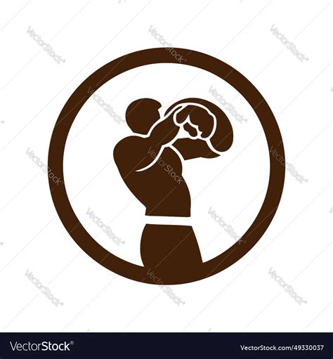 Logo of man icon silhouette isolated design Vector Image