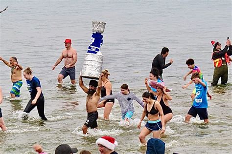 Record Turn Out At Courage Polar Bear Dip 2023 Oakville News