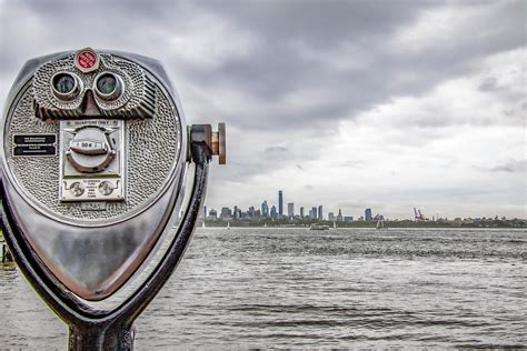 NYC Skyline from the Statue of Liberty #2 Photograph by Jean Haynes - Pixels