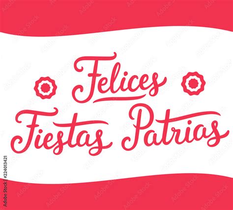 Felices Fiestas Patrias Peru Vector De Stock Adobe Stock