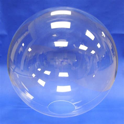 Clear Acrylic Sphere With Hole Seamless Plastic Domes And Spheres