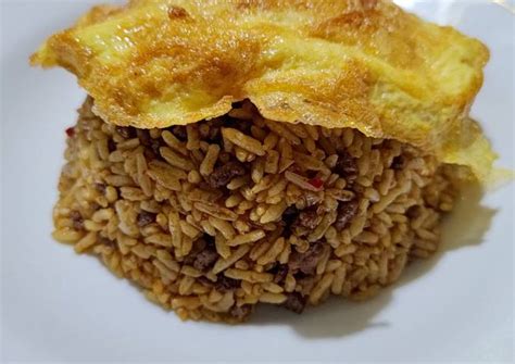 Resep Nasgor Darling Nasi Goreng Telur Dadar Dan Daging Giling Oleh