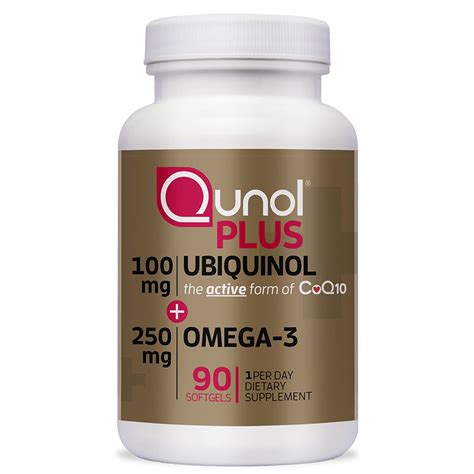 Qunol Plus Ubiquinol Coq Mg With Omega Fish Oil Mg Extra