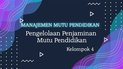 Kelompok Pengelolaan Penjaminan Mutu Pendidikan Youtube