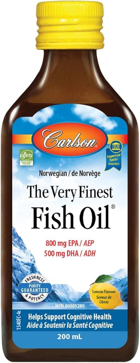 Carlson The Very Finest Fish Oil 1600 Mg Omega 3s