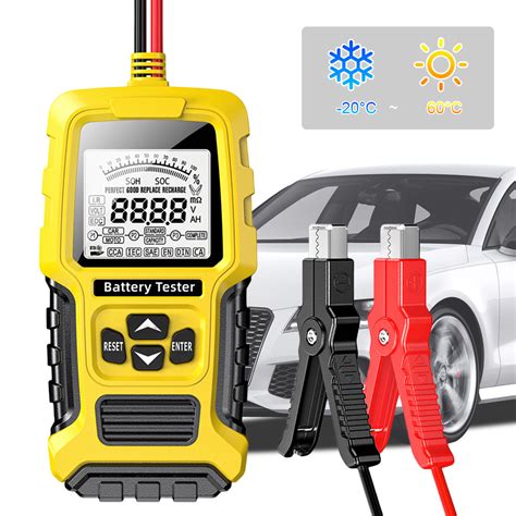 웃Car Battery Tester SOH SOC CCA IR Measurement Battery Analyzer Test