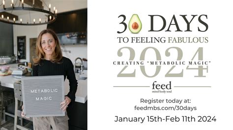 30 Days To Feeling Fabulous Metabolic Magic Meal Plan Overview YouTube